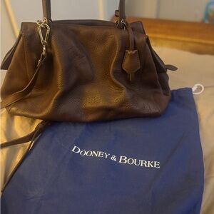 Dooney & Bourke Brown Satchel Leather Handbag